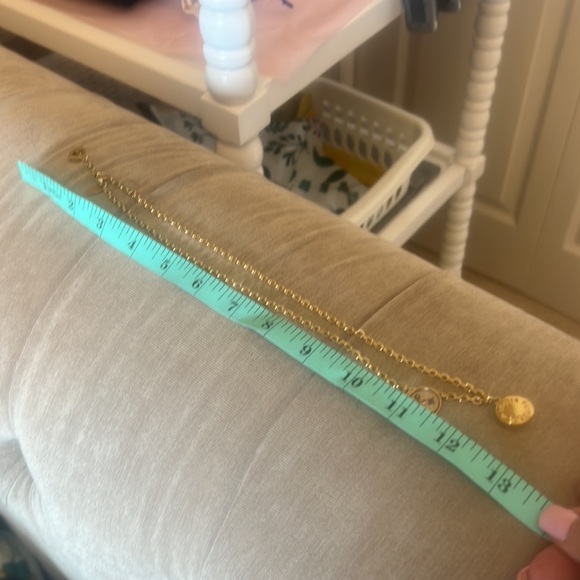 Louis Vuitton Monogram Necklace ~ Gold & Pink ~ Authentic - Picture 10 of 11